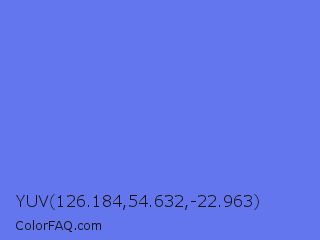 YUV 126.184,54.632,-22.963 Color Image