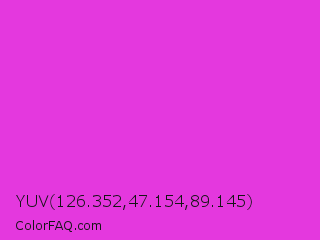 YUV 126.352,47.154,89.145 Color Image