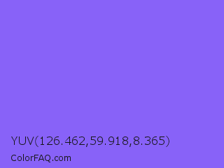 YUV 126.462,59.918,8.365 Color Image