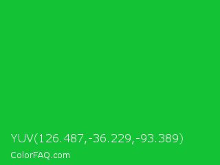 YUV 126.487,-36.229,-93.389 Color Image