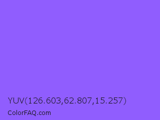 YUV 126.603,62.807,15.257 Color Image