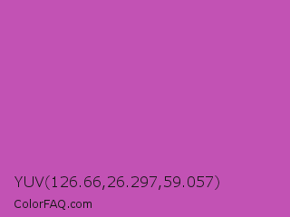YUV 126.66,26.297,59.057 Color Image