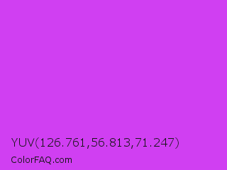 YUV 126.761,56.813,71.247 Color Image