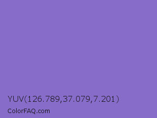 YUV 126.789,37.079,7.201 Color Image