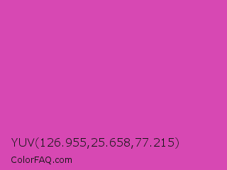 YUV 126.955,25.658,77.215 Color Image