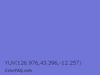 YUV 126.976,43.396,-12.257 Color Image
