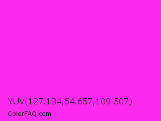 YUV 127.134,54.657,109.507 Color Image