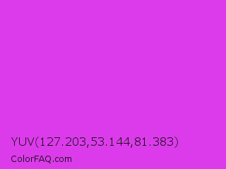 YUV 127.203,53.144,81.383 Color Image