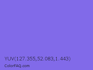 YUV 127.355,52.083,1.443 Color Image