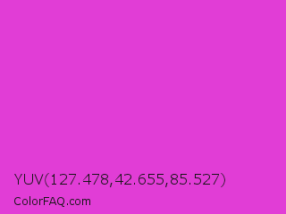 YUV 127.478,42.655,85.527 Color Image