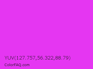 YUV 127.757,56.322,88.79 Color Image