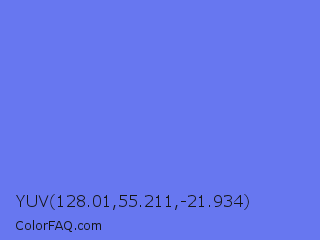 YUV 128.01,55.211,-21.934 Color Image