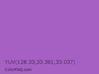 YUV 128.33,33.361,33.037 Color Image