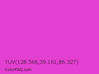 YUV 128.566,39.161,86.327 Color Image