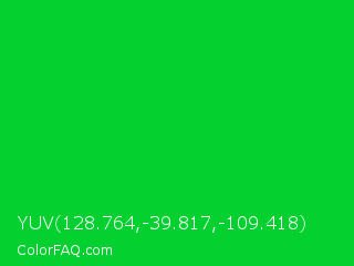 YUV 128.764,-39.817,-109.418 Color Image