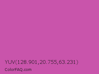 YUV 128.901,20.755,63.231 Color Image