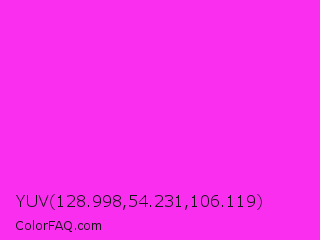 YUV 128.998,54.231,106.119 Color Image