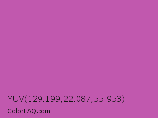 YUV 129.199,22.087,55.953 Color Image