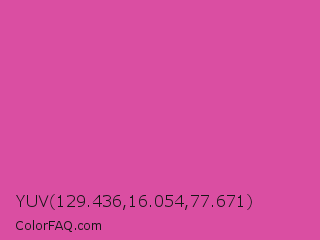 YUV 129.436,16.054,77.671 Color Image