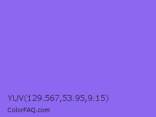 YUV 129.567,53.95,9.15 Color Image