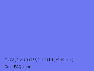 YUV 129.619,54.911,-18.96 Color Image