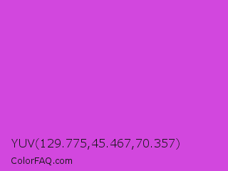 YUV 129.775,45.467,70.357 Color Image