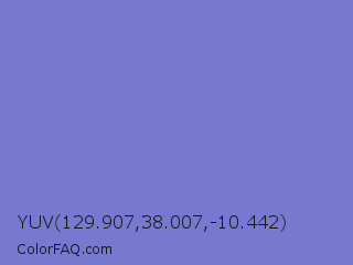 YUV 129.907,38.007,-10.442 Color Image