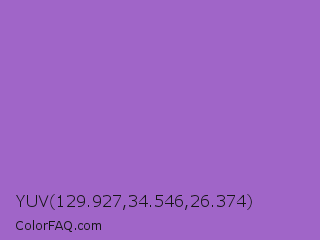 YUV 129.927,34.546,26.374 Color Image