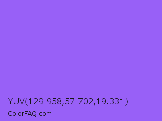 YUV 129.958,57.702,19.331 Color Image