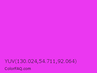 YUV 130.024,54.711,92.064 Color Image