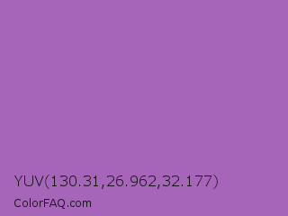 YUV 130.31,26.962,32.177 Color Image