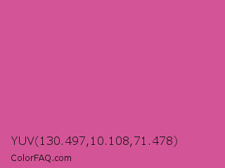 YUV 130.497,10.108,71.478 Color Image