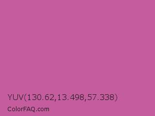 YUV 130.62,13.498,57.338 Color Image