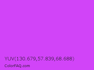 YUV 130.679,57.839,68.688 Color Image