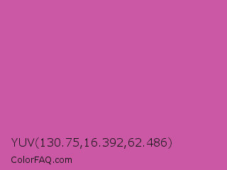YUV 130.75,16.392,62.486 Color Image