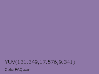 YUV 131.349,17.576,9.341 Color Image