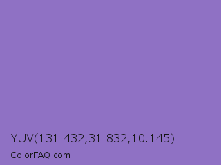 YUV 131.432,31.832,10.145 Color Image