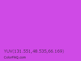 YUV 131.551,48.535,66.169 Color Image