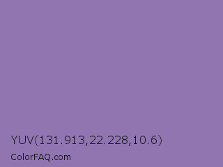 YUV 131.913,22.228,10.6 Color Image