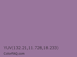 YUV 132.21,11.728,18.233 Color Image