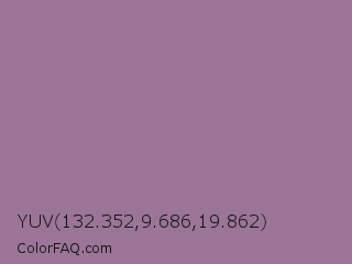YUV 132.352,9.686,19.862 Color Image
