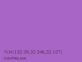 YUV 132.39,32.346,32.107 Color Image