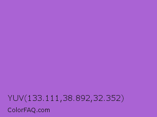 YUV 133.111,38.892,32.352 Color Image