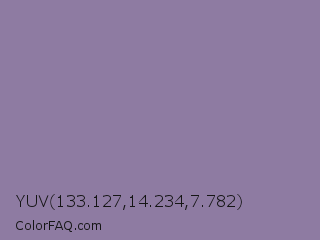 YUV 133.127,14.234,7.782 Color Image