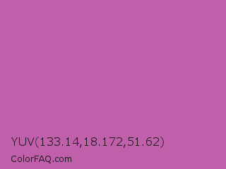 YUV 133.14,18.172,51.62 Color Image