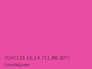 YUV 133.16,14.711,88.437 Color Image