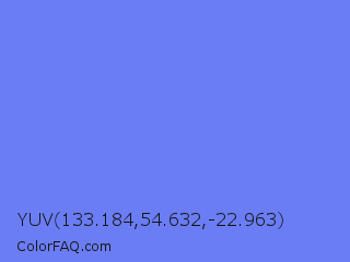 YUV 133.184,54.632,-22.963 Color Image