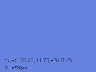 YUV 133.23,44.75,-26.512 Color Image