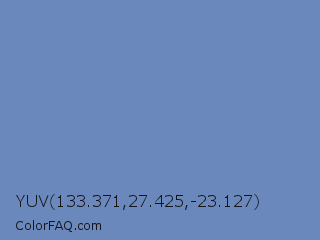 YUV 133.371,27.425,-23.127 Color Image