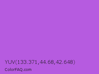 YUV 133.371,44.68,42.648 Color Image